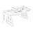 Black + Nut-brown Rectangular Hight adjustable Solid + Manufactured Wood + Steel with 2 drawers desk-108218807