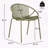 Stackable Patio Dining Chair Breathable PP Material