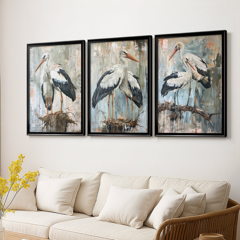NAUTICAL Series CCxxviii - Toile tendue avec châssis sur mesure - 3 pièces, Noir, H 21 po x l 30 po