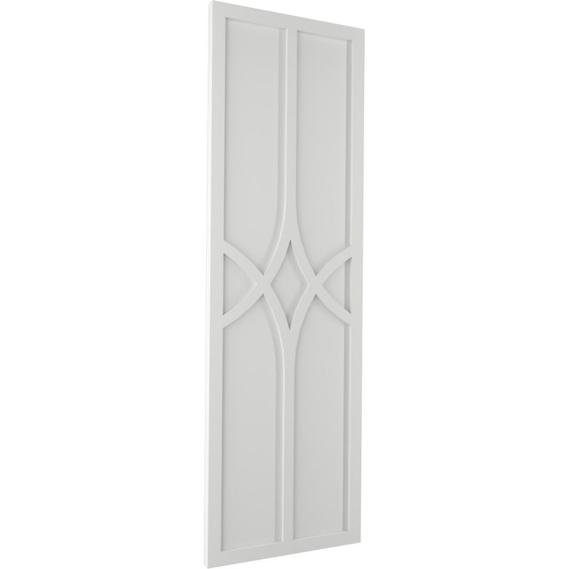 Volets en PVC True Fit, Gris grêle, 15", 51"