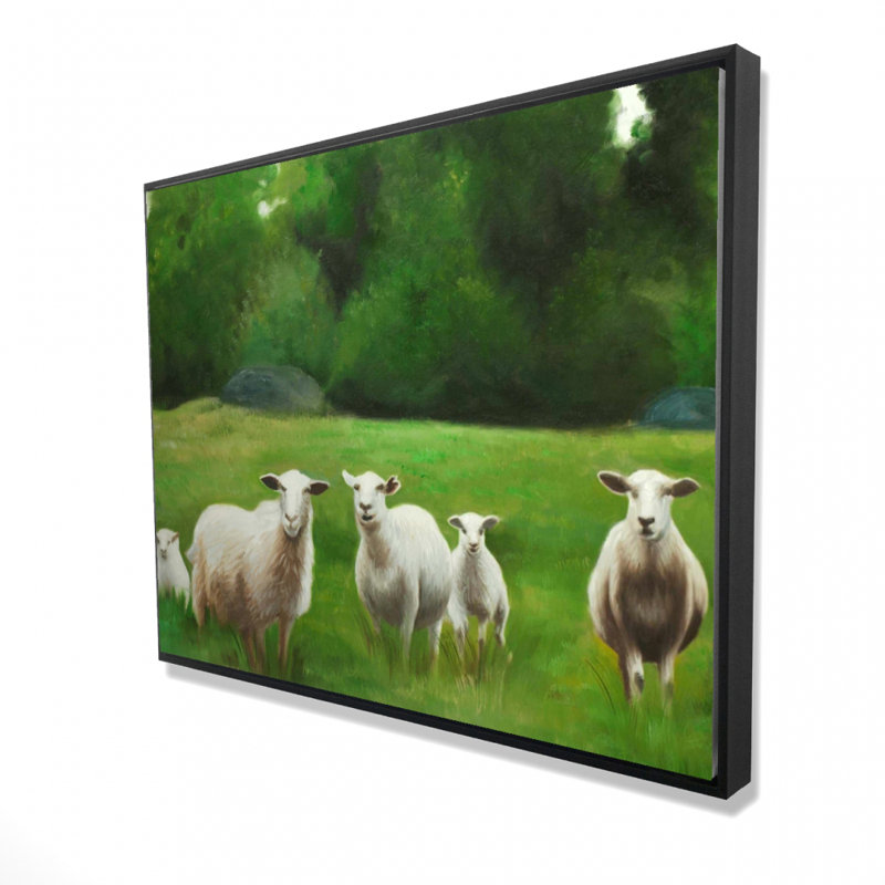 Fields Of Sheep Print On Canvas