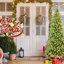  Arbre de Noël avec 200 lumières DEL blanc chaud - 610 pointes en PE + PVC, conception à charnières peu encombrante, installation facile, support en métal robuste, arbre de Noël-817245933