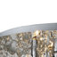 Marley Flush Mount With Crystal Droplets