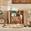 Armoire accordéon Vintage - Organisateur de bureau compact pour petits espaces