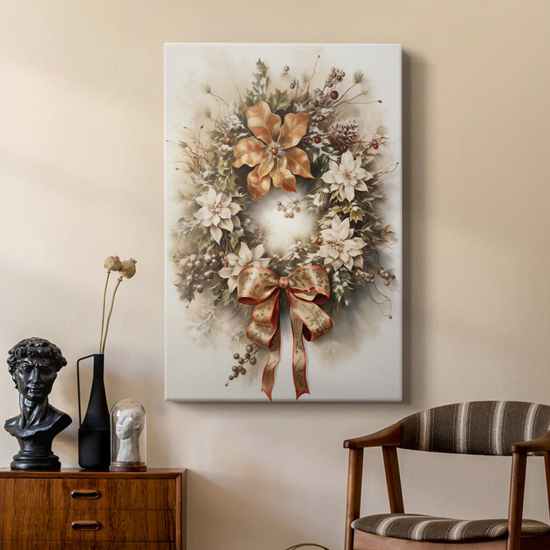 Art de Noël de Noël - galerie Cavas sur mesure, H 18 po x l 12 po