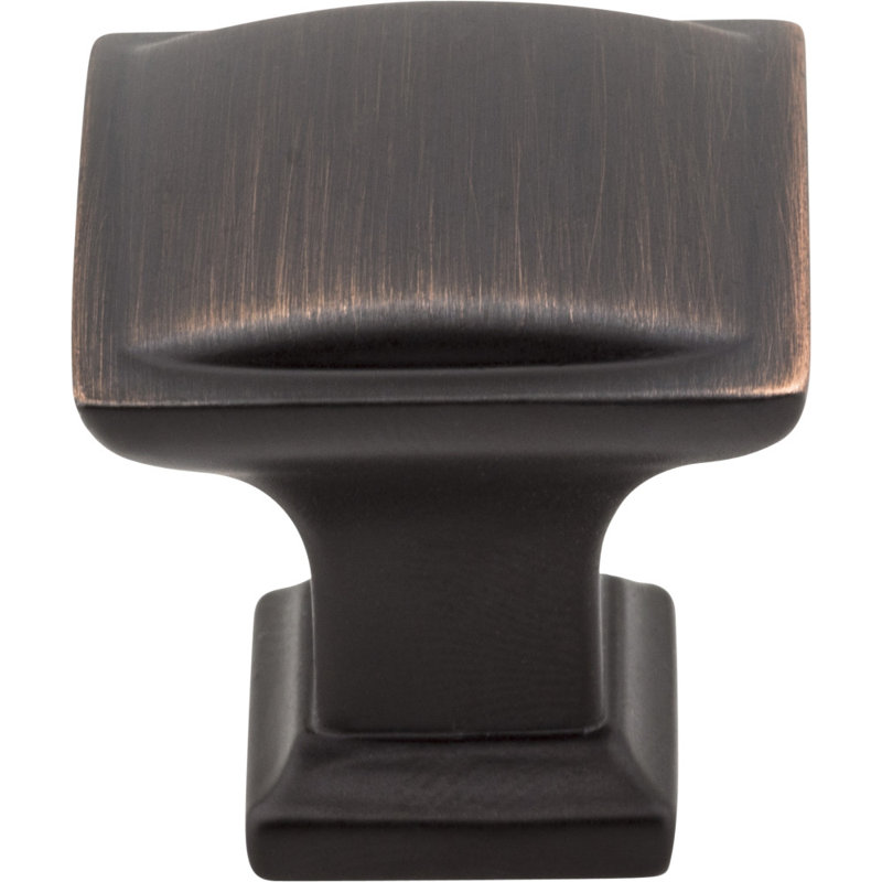 Annadale Square Knob, Brushed Oil Rubbed Bronze, 1 1/4"