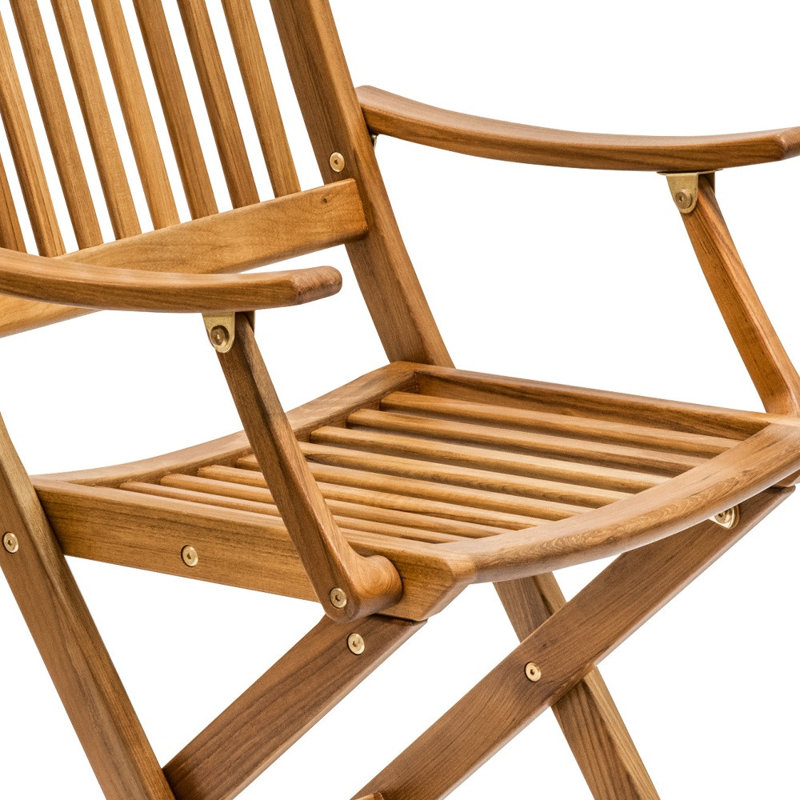 Chaise longue d'extérieur 24 po en bois massif brun