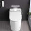 Bidet de toilette intelligent avec télécommande, siège chauffant de nuit, buse autonettoyante, capteur de pied, affichage à DEL avec contrôle d'ouverture du capteur,
