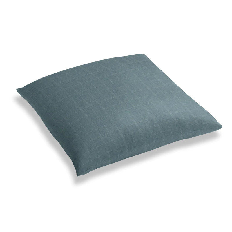 Moray Square Pillow Cover & Insert, Chambray
