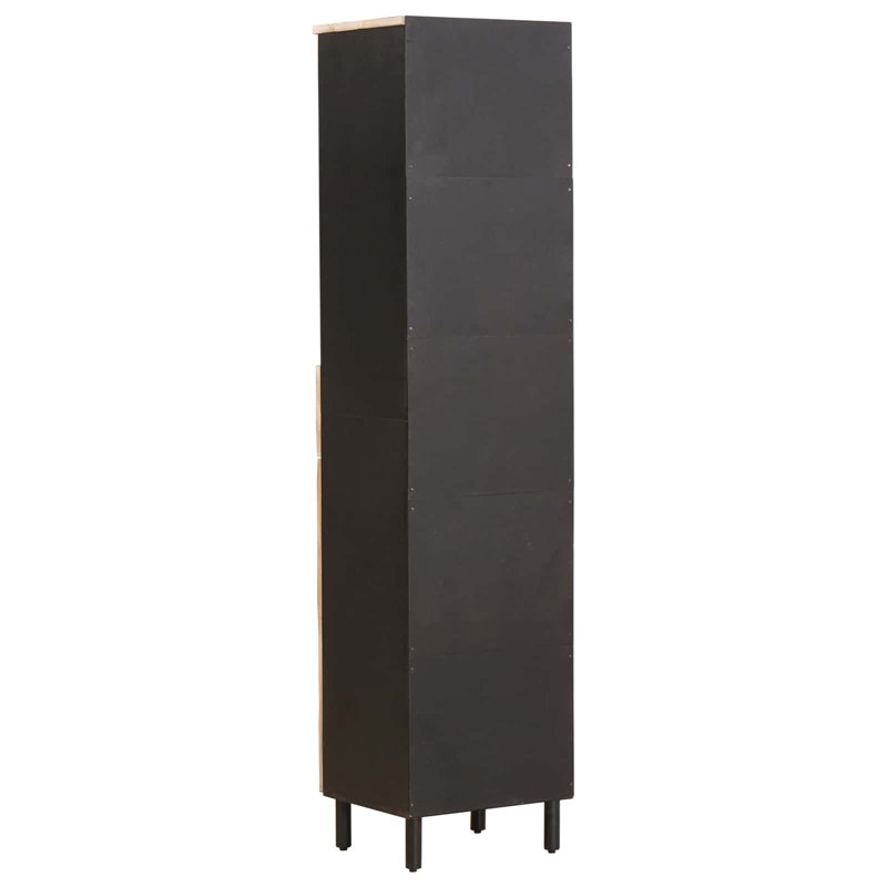 Solid Wood Bathroom Cabinet, Beige