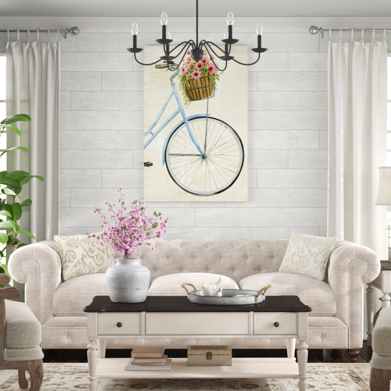 Courier Fleur II by Grace Popp - Painting Print, 122cm H x 81cm W, Black Floater Framed