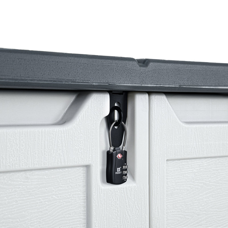 51‘’W X 29‘’D  Outdoor Horizontal  Lockable Waterproof Storage Sheds, White