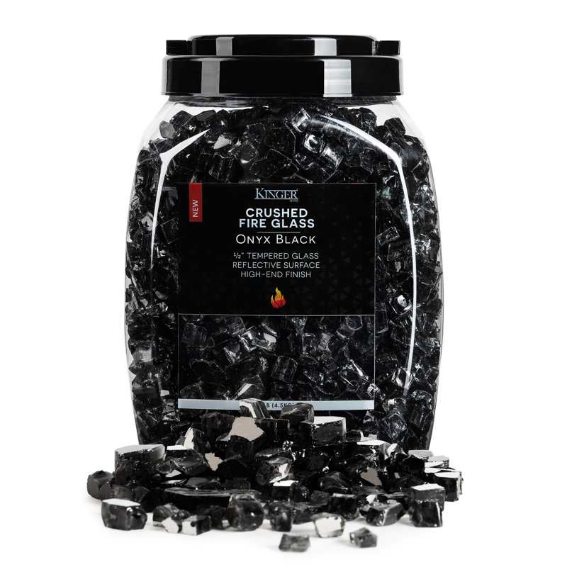 10 Lb. Lasseter Fire Glass, Onyx Black