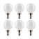 60 Watt Equivalent G16.5 E12/Candelabra Dimmable LED Bulb