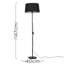 Bekbele 147cm Black Traditional Floor Lamp-40557672-40557677