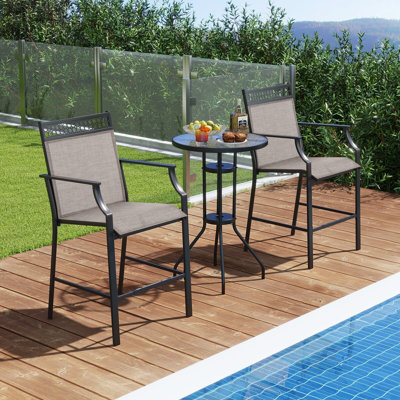 Metal Outdoor 63cm Counter Stool