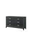 Weathered Black Finish Dresser-123651018
