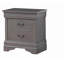 1pc Table de chevet grise Louis Philippe-1231551426