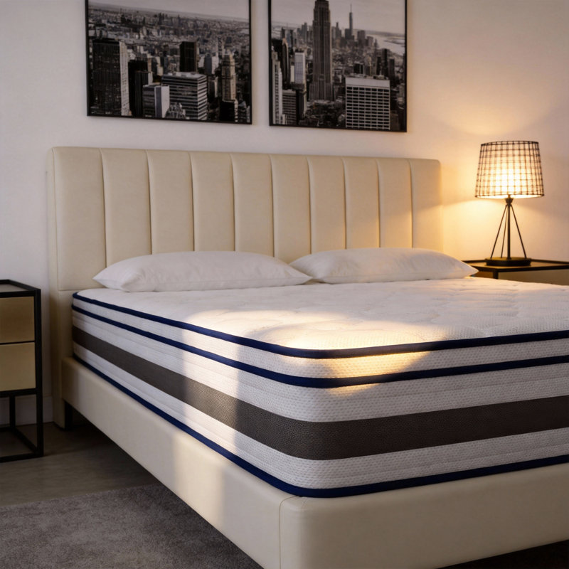 30cm Hybrid Pocket Sprung Mattress, 3-Layer Foam with Breathable Knitted Cover, Independent Pocket Spring Mattress for Pressure Relief & Motion Isolation, Medium Firm Support Mattress for UK Bedroom, Double/King /Super King