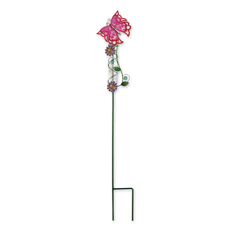 Sefika Insects Rain Gauge, Pink/Purple