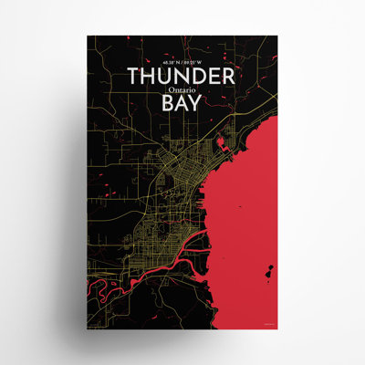 Thunder Bay City Map, impression