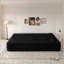Canapé-lit moderne avec 2 coussins, canapé-lit convertible en tissu rembourré de mousse, matelas pliant de 15 po pour le salon, lit d'invité, aucun assemblage requis