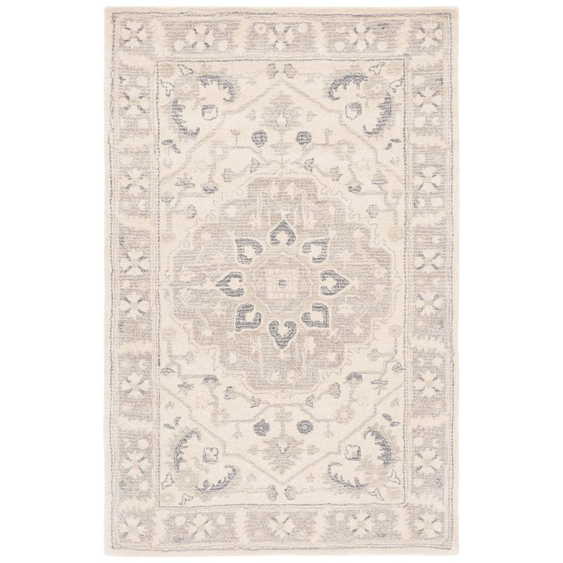 Tapis ivoire / beige Metro 617, Rectangle 4 pi x 6 pi