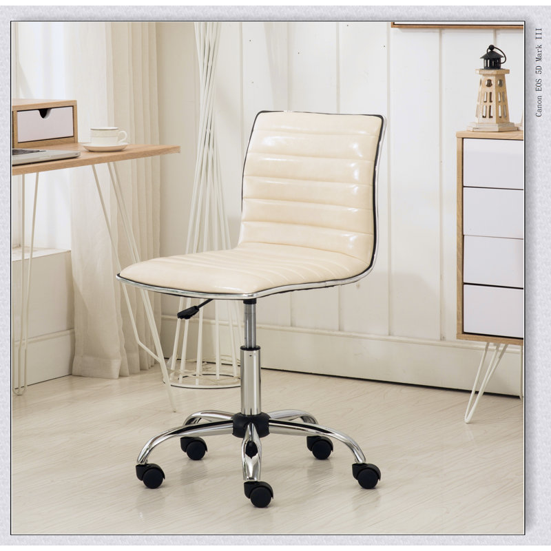 Chaise de bureau Fremo Chromel, Beige