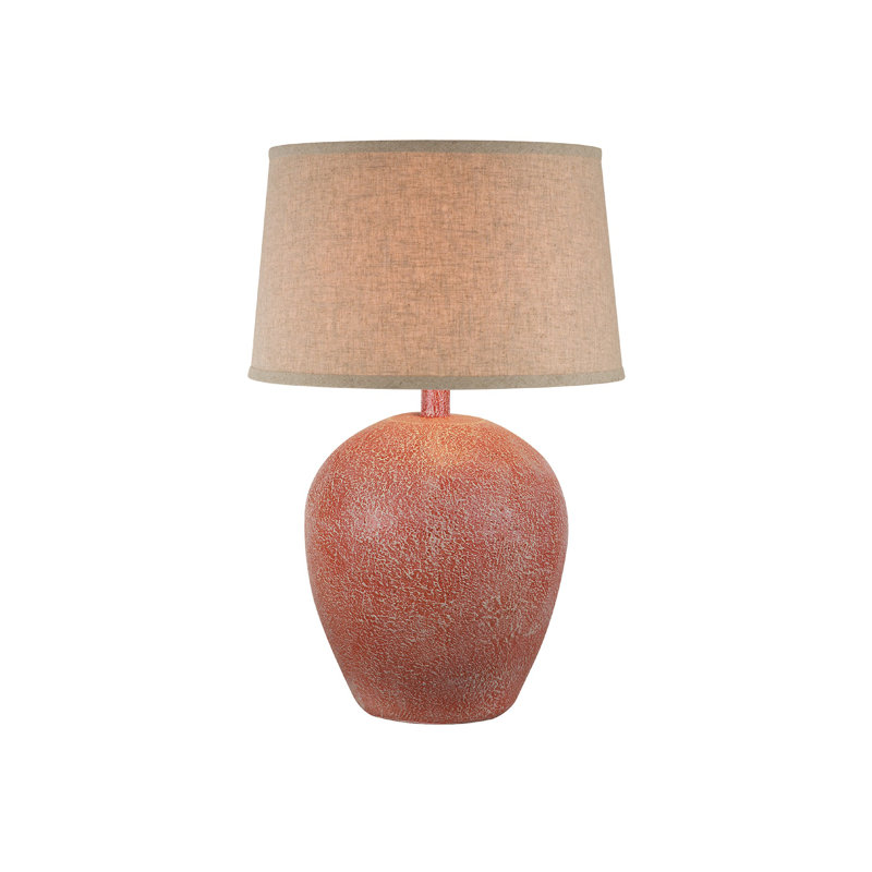 Pasleigh Alabaster Table Lamp, Red