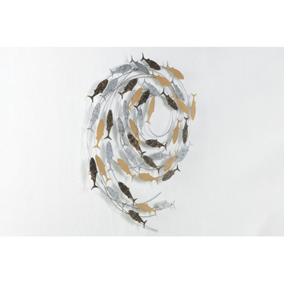 Gathering of Fish Wall Sculpture