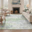 Washable Abstract Indoor Rug