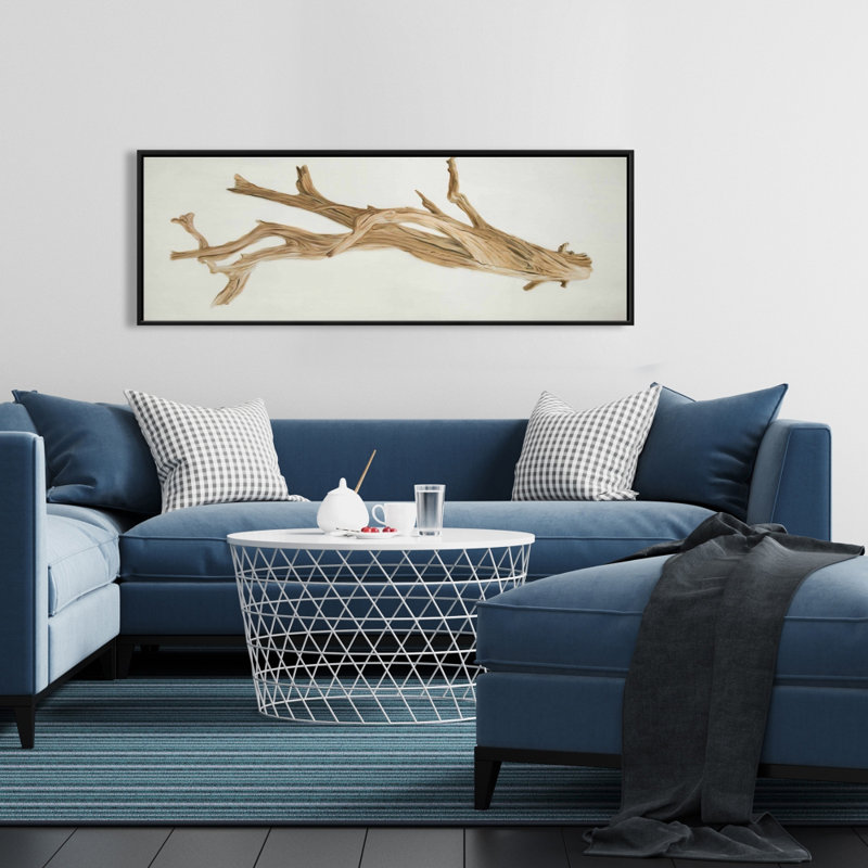 «Floated Wood» sur toile, H 16 po x l 48 po