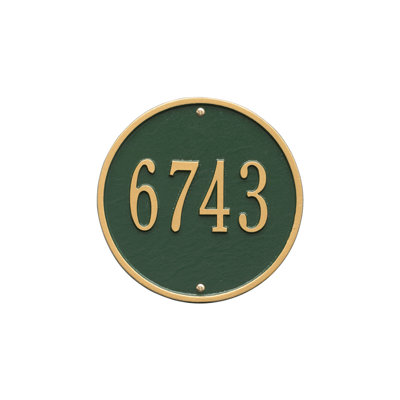 Plaque d'adresse murale 1 ligne