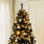 Arbre de Noël artificiel 7,5 pi avec lumières DEL blanc chaud et branches pleines pour une décoration de Noël réaliste