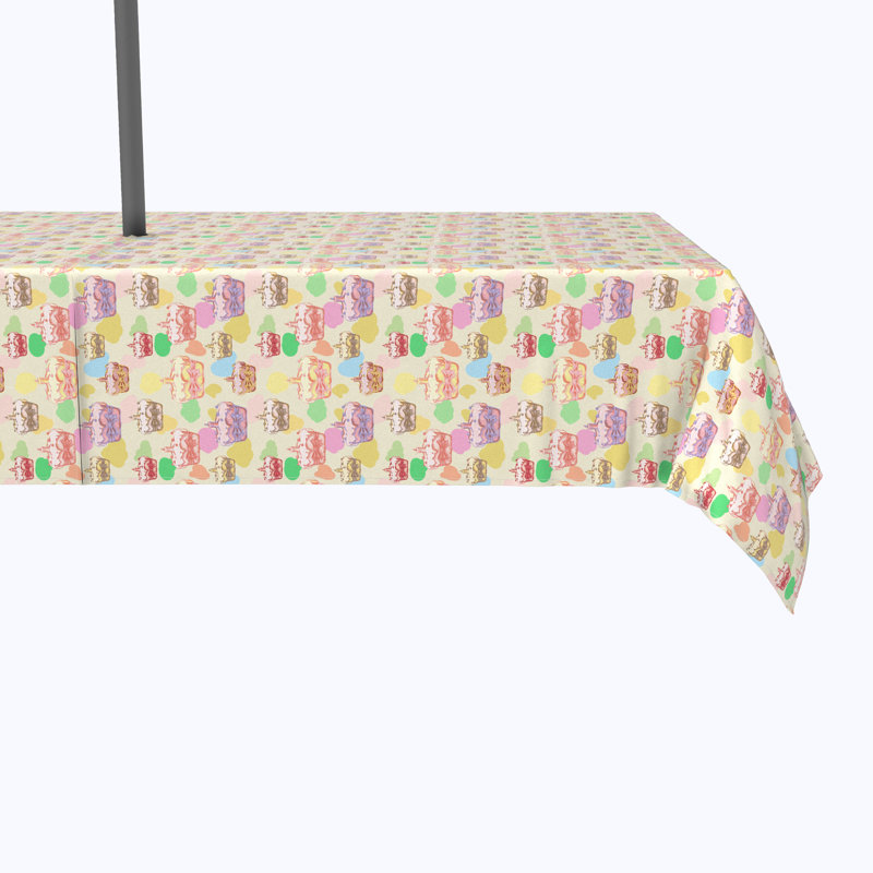 Alan Geometric Easter Tablecloth, 84" x 60"
