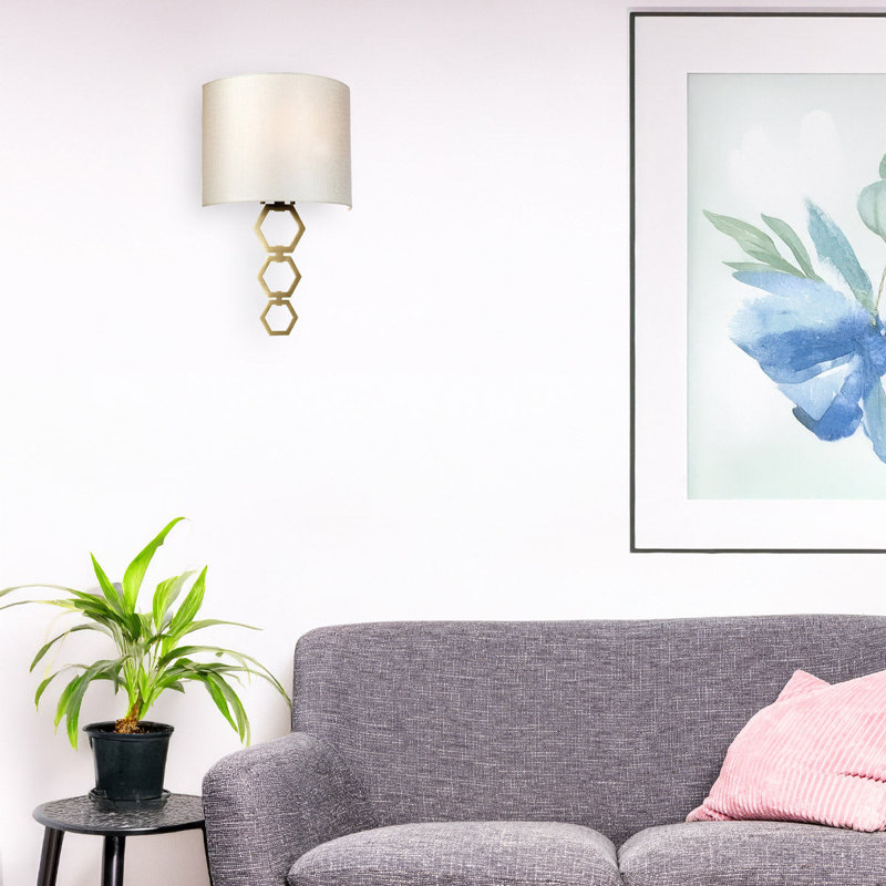 Clark 1 - Light Flush Mounted Sconce, 18.6" H x 11.42" W x 11.42" D