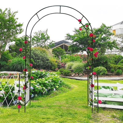 Gurdev 94.5'' H x 55'' W Iron Arched Trellis