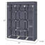 Rangement pour garde-robe de 67 po avec 10 tablettes, facile et rapide à assembler-2147314477
