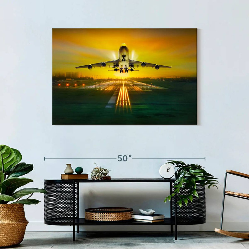 Impression sur toile, Commercial Airplanes, H 30 po x l 45 po x P 1,25 po