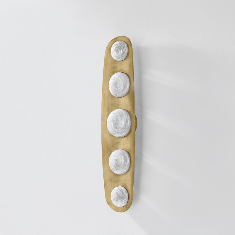 Bezel Integrated LED Wall Sconce by Noz Nozawa for Corbett Lighting, 30.5" H x 7" W x 2.5" D