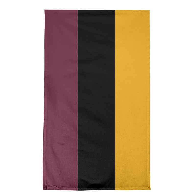 Serviette de thé à rayures pour équipe de football baltimore retour, Cotton, Wine/Black/Gold Cleveland Basketball