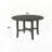 Dining Table with Sturdy Fixed Non-Extendable Tabletop
