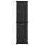 Grande armoire de rangement pour salle de bain, armoire de rangement autoportante avec deux portes de taille différente et tablette réglable, conception à étagère de porte, panneau de fibres à densité moyenne avec finition peinte, noir-31722075