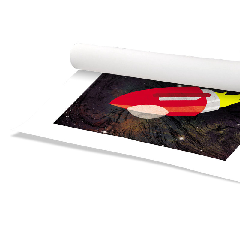 Impression sur papier roulée «Spaceship Adventure Two», H 16 po x l 16 po x P 1 po