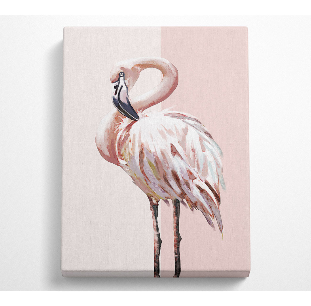 Flamingo - Kunstdrucke ohne Rahmen auf Leinwand