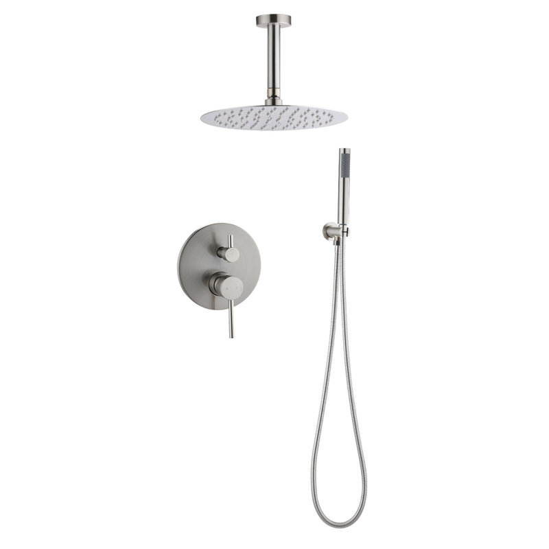 Pomme de douche à pluie avec ensemble combiné de poche