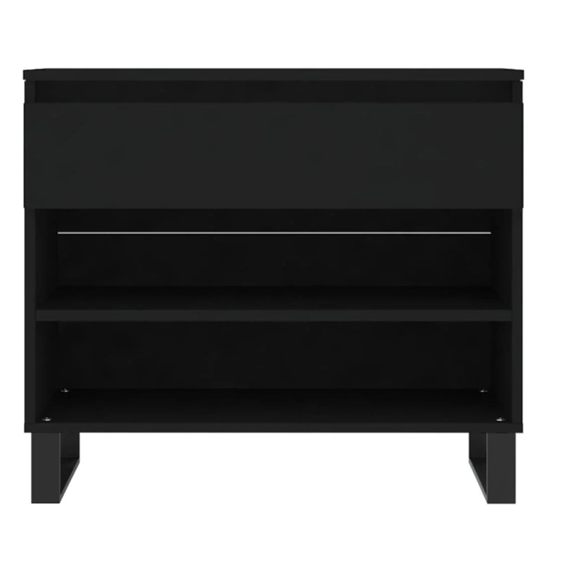 Bardha 4 Pair Shoe Storage Cabinet, Black