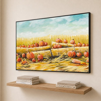 Pumpkin Patch by Bruce Nawrocke - Graphic Art on Canvas