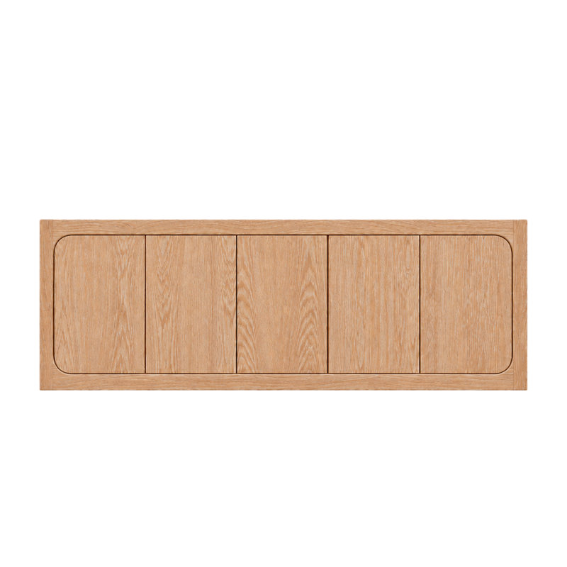 Tara Solid Wood Sideboard, Natural Oak