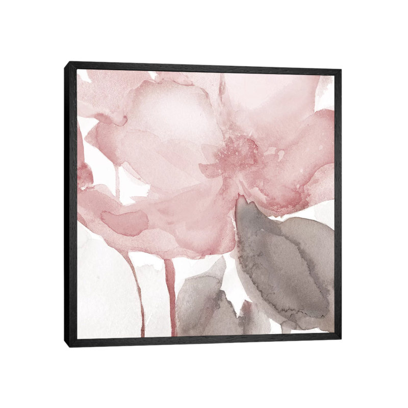 Blush Bloom II by Carol Robinson - Print on Canvas, 66.04 cm H x 66.04 cm W, Black Framed